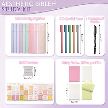 Amazon.com : XKDOUS Bible Journaling Kit, Bible Study
